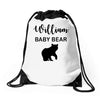 Daddy Bear - Baby Bear Custom Name Drawstring Bags