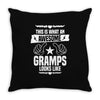 Awesome Gramps Looks Like Throw Pillow