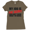 top secret Ladies Fitted T-Shirt