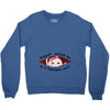 February Peeking Out Asian Baby Girl Crewneck Sweatshirt