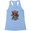 pirate zombie skull Racerback Tank