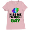 kiss me im gay Ladies Fitted T-Shirt