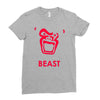 instinct attention gorilla beast Ladies Fitted T-Shirt