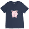 cute surprised pig pig V-Neck Tee