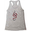 snake red black Racerback Tank
