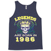 legends are born in 1986 hoodie 9 Tank Top