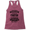 Super Cool Pawpaw Of A Freaking Awesome Grandson Racerback Tank