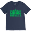cheers fckers V-Neck Tee