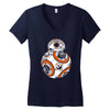 calavera droid Women's V-Neck T-Shirt