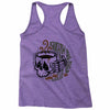death before decaf white Racerback Tank