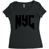 nyc new york city Women's Triblend Scoop T-shirt
