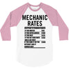 mechanic labour rates 3/4 Sleeve Shirt