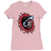 shark attack Ladies Fitted T-Shirt