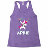 Born Unicorns-Born April Racerback Tank