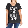 boat hair don't care Ladies Curvy T-Shirt