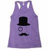 moustache gentleman Racerback Tank