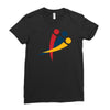 red blu yellow Ladies Fitted T-Shirt