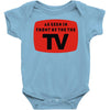 as seen in front of the the tv Baby Bodysuit