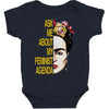 ask me about my feminist agenda frida kahlo Baby Bodysuit