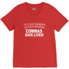 commassavenavy V-Neck Tee