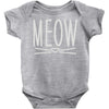 meow cute cat face Baby Onesie