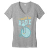 i want to ride my bike Women's V-Neck T-Shirt