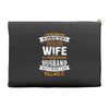 Super Cool Wife Of A Freaking Awesome Husband Accessory Pouches