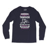 Warning I Belong To A Trucker Long Sleeve Shirts