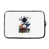 who loves husky Laptop sleeve