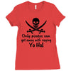 only pirates can get away Ladies Fitted T-Shirt