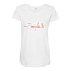 simpe fr Maternity Scoop Neck T-shirt