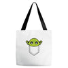 cute yoda pocket Tote Bags