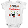 first grade christmas crew Baby Bodysuit
