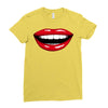 lips red Ladies Fitted T-Shirt