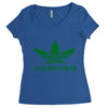 addicted ~ mens funny Women's Triblend Scoop T-shirt