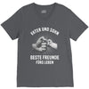 vater und sohn V-Neck Tee