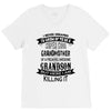 Super Cool Grandmother Of A Freaking Awesome Grandson V-Neck Tee