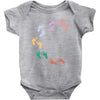 Baby Colorful Foot Baby Bodysuit