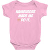 Hamburger Baby Onesie