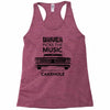 driver picks the music passenger shuts his cakehole Racerback Tank