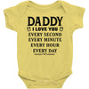 I Love You Daddy Baby Bodysuit