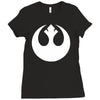 rebel alliance sticker vinyl decal star wars   car window wall decor Ladies Fitted T-Shirt