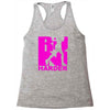 run harder gym workout Racerback Tank
