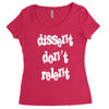 dissent dont relent Women's Triblend Scoop T-shirt
