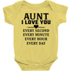 I Love You Aunt Baby Bodysuit