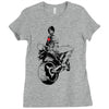 biker girl Ladies Fitted T-Shirt