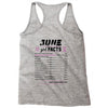 June Girl Facts Gemini Racerback Tank
