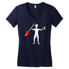 pirate old roger Women's V-Neck T-Shirt