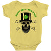 happy saint patrick day skull Baby Onesie