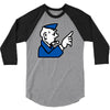go to jail monopoly 3/4 Sleeve Shirt